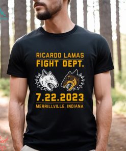 Ricardo Lamas Fight Dept 7 22 2023 Merrillville Indiana shirt