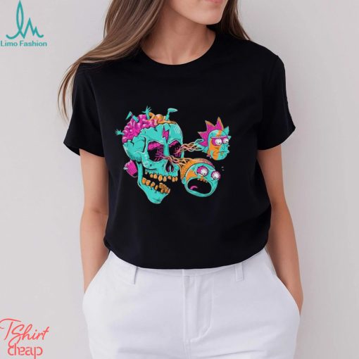 Rick & Morty Eyeball Skull T Shirt