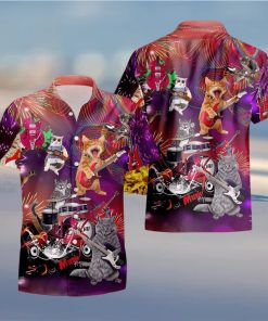 Rocker Cat Hawaii Shirt