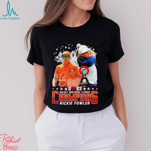 Rocket Mortgage Classic Champions 2023 Rickie Fowler Signature Shirt -  Limotees