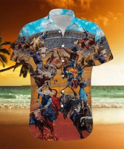 Rodeo Life Is The Best Life Bull Riding Unisex Hawaiian Aloha Shirts