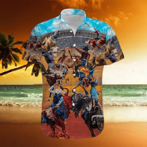 Rodeo Life Is The Best Life Bull Riding Unisex Hawaiian Aloha Shirts