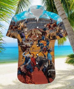 Rodeo Life Is The Best Life Bull Riding Unisex Hawaiian Aloha Shirts