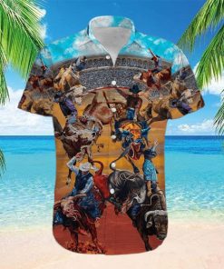 Rodeo Life Is The Best Life Bull Riding Unisex Hawaiian Aloha Shirts