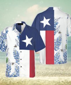 Royal Blue Bluebonnet Texas Hawaiian Shirt Vertical Version Proud Texas Shirt For Men