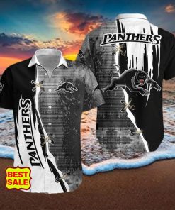 Rugby League NRL Penrith Panthers Logo Sumer Hawaiian Shirt For Fans hawaiaan shir