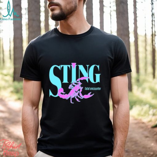 STING   Fatal Encounter Retro 90’s Design T Shirt