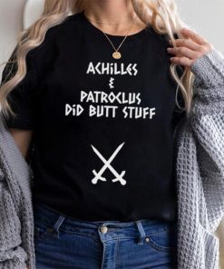 Sacha coward wearing achilles and patroclus did butt stuff shirt