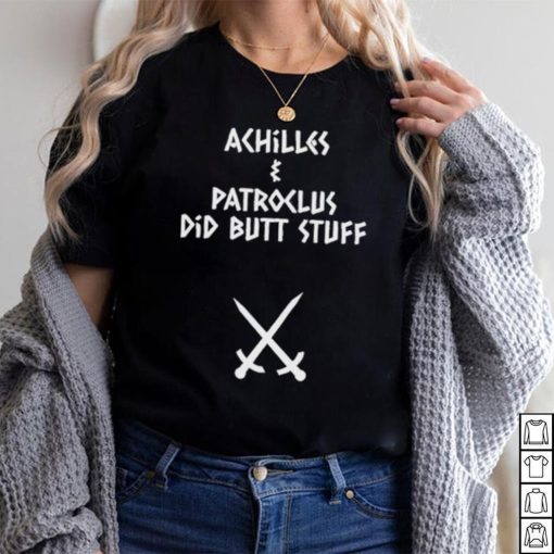 Sacha coward wearing achilles and patroclus did butt stuff shirt
