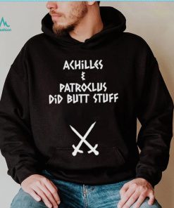 Sacha coward wearing achilles and patroclus did butt stuff shirt