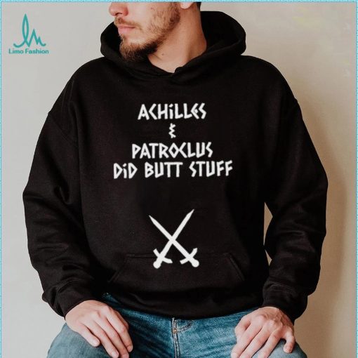 Sacha coward wearing achilles and patroclus did butt stuff shirt