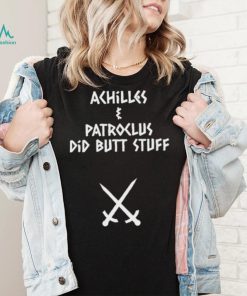 Sacha coward wearing achilles and patroclus did butt stuff shirt