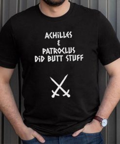 Sacha coward wearing achilles and patroclus did butt stuff shirt