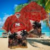 Red Aloha NCAA Ohio State Buckeyes Hawaiian Shirt Best Beach Gift