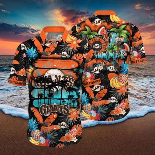 San Francisco Giants MLB Flower Hawaiian Shirt For Men Women Great Gift For Fans hawaiian shirt