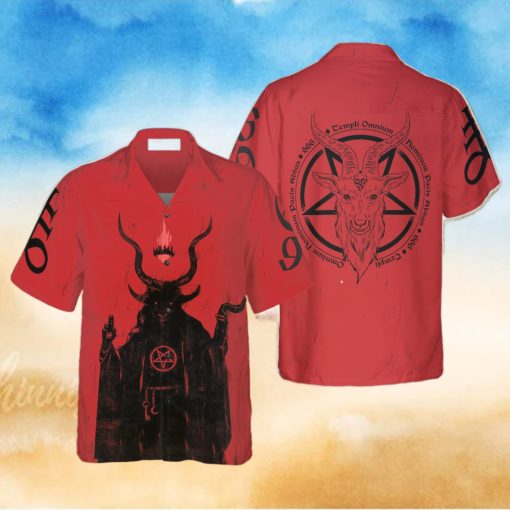 Satanic Demon Goat Hawaiian Shirt Idea Summer Gift For Men And Women