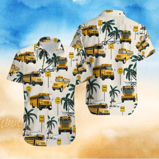 School Bus Hawaiian Shirt