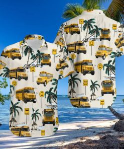 School Bus Hawaiian Shirt