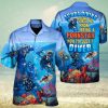 Baseball Players’ Silhouettes On Paintball Pattern Hawaiian Shirt