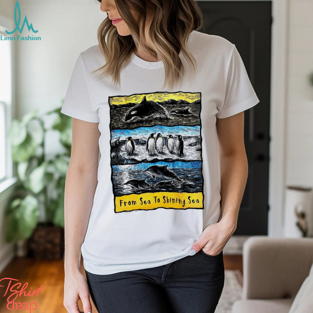 Sea to Shining Sea Penguins Dolphins Orca art shirt Sea to Shining Sea Penguins Dolphins Orca art shirt