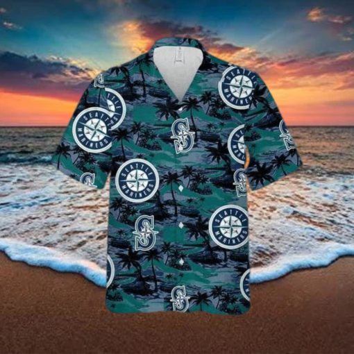 Seattle Mariners MLB Hawaiian Shirt Island Pattern Summer Beach Gift