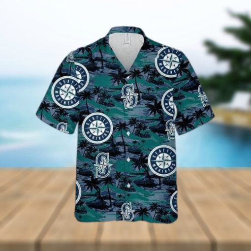 Seattle Mariners MLB Hawaiian Shirt Island Pattern Summer Beach Gift