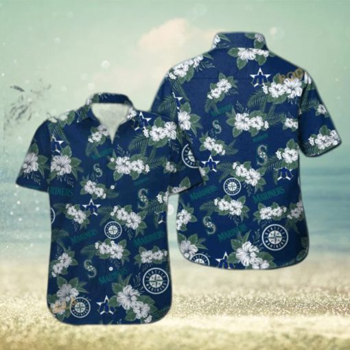 Seattle Mariners MLB Hawaiian Shirt Tropical Flower Pattern Beach Gift For Him