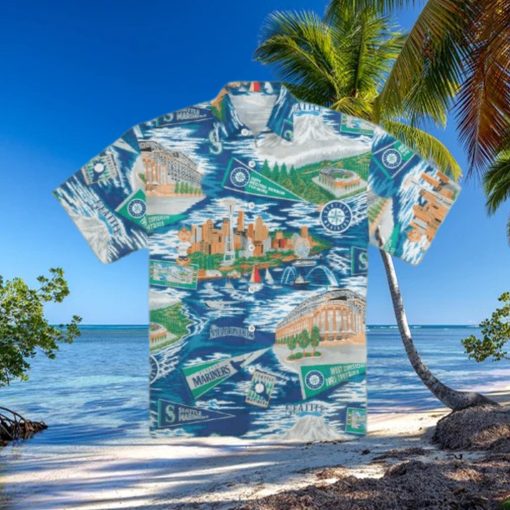 Seattle Mariners Scenic Hawaiian Shirt