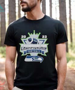 Seattle Seahawks Football NFL 2023 Championship Crown Logo Shirt