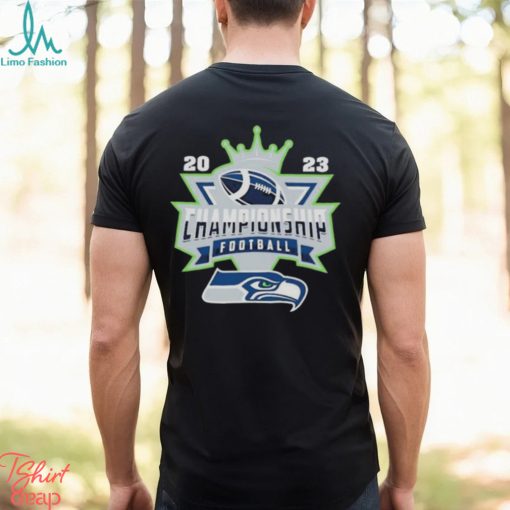 Seattle Seahawks Football NFL 2023 Championship Crown Logo Shirt