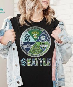 Seattle seahawks kraken supersonics mariners sounders fc storm 2023 shirt