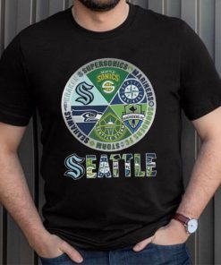 Seattle seahawks kraken supersonics mariners sounders fc storm 2023 shirt