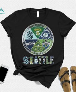 Seattle Mariners Seahawks Kraken logo shirt - Limotees