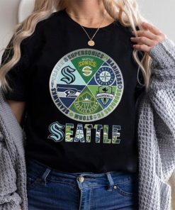 Seattle seahawks kraken supersonics mariners sounders fc storm 2023 shirt