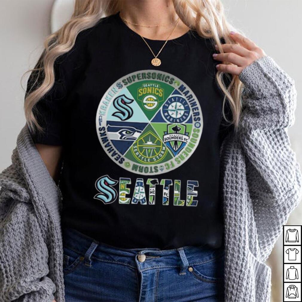 Seattle Mariners Space Unicorn Tee Shirt Women's 2XL / Black