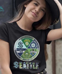 Seattle seahawks kraken supersonics mariners sounders fc storm 2023 shirt
