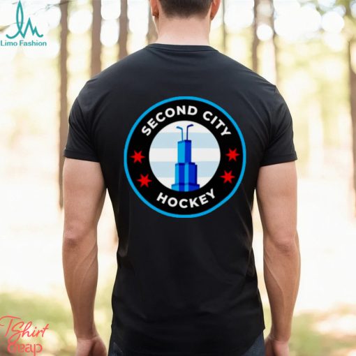 Second city hockey logo shirt