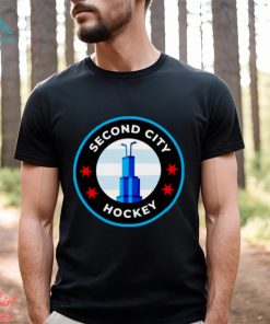 Second city hockey logo shirt