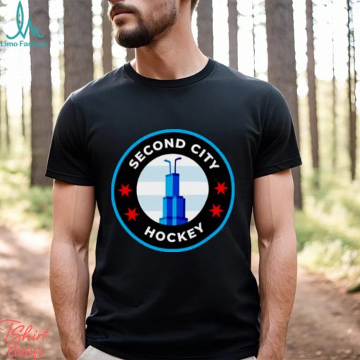 Second city hockey logo shirt