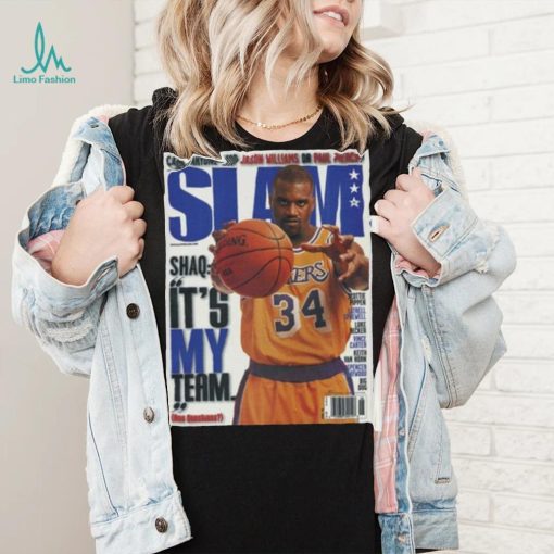 Shaquille O’Neal Los Angeles Lakers Slam Cover NBA Tee Shirt