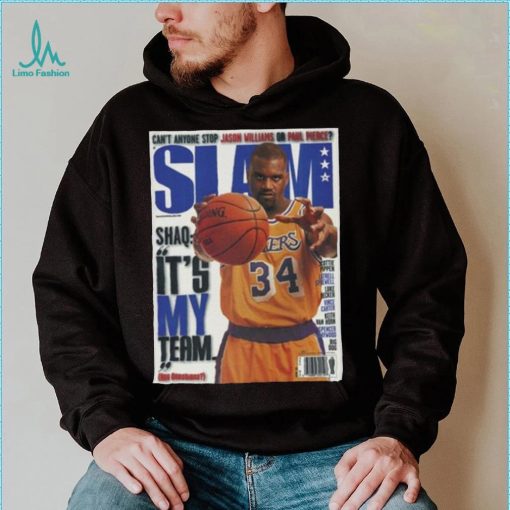 Shaquille O’Neal Los Angeles Lakers Slam Cover NBA Tee Shirt