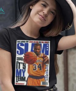 Shaquille O'Neal Los Angeles Lakers Slam Cover NBA Tee Shirt