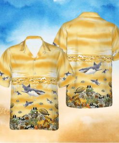 Shark Beach Hawaiian Shirt