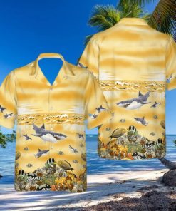 Shark Beach Hawaiian Shirt