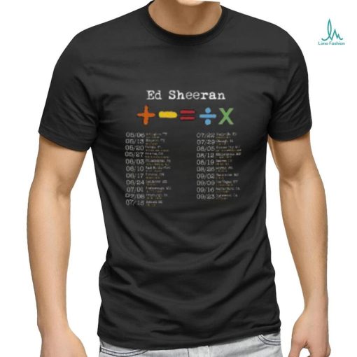 Sheeran Tour Shirt Ed Sheeran Concert Shirts