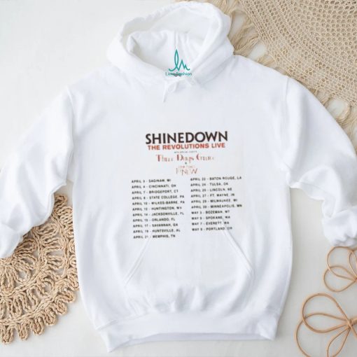 Shinedown The Revlutions Live Tour With Special Guests Shirt Shinedown World Tour Dates 2023 T Shirts