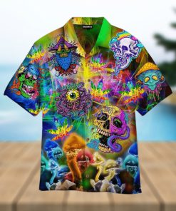 Skull Hippie Hawaiian Shirt