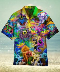 Skull Hippie Hawaiian Shirt