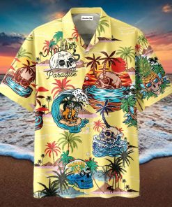 Skull Parasise Love Beach Vintage Hawaiian Aloha Shirts