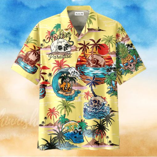 Skull Parasise Love Beach Vintage Hawaiian Aloha Shirts